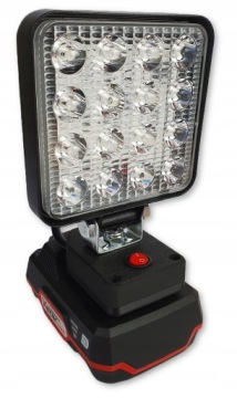 Pracovní lampa pro Parkside halogen Led na akumulátor, adaptér baterie 6000K