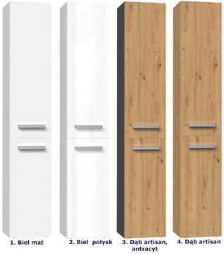 ШКАФ ДЛЯ ВАННОЙ КОМНАТЫ КНИЖНЫЙ ШКАФ КОРЗИНА NEL IV БЕЛЫЙ M