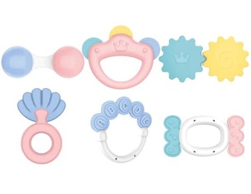 НАБОР ЦВЕТНЫХ СЕНСОРНЫХ ПОгремушек-прорезывателей