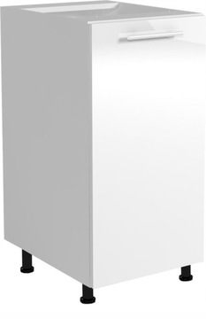 SZAFKA KUCHENNA DOLNA BIAŁY POŁYSK 30x82/52 CM