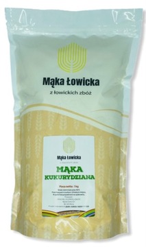 Mąka kukurydziana 1kg Mąka Łowicka BEZ GMO