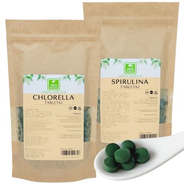 ALGI Morskie CHLORELLA i SPIRULINA 2000 tabletek 2x 1000 tabl. sztuk ALGA