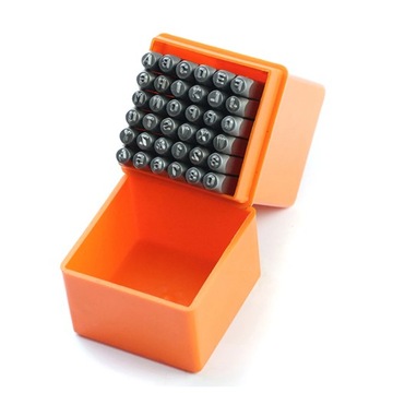 NUMERATORY ZNACZNIKI CYFRY LITERY STEMPLE 8MM 36EL