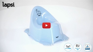 Горшок противоскользящий LAPSI Blue Elephant