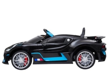 Автомобиль Bugatti Divo с аккумулятором, окрашенный в черный цвет