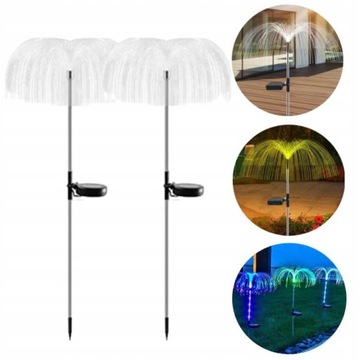 2szt Lampa Solarna Ogrodowa MEDUZA 80cm Lampka LED