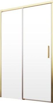 Drzwi wnękowe szklane złoty profil 160 cm L grafit