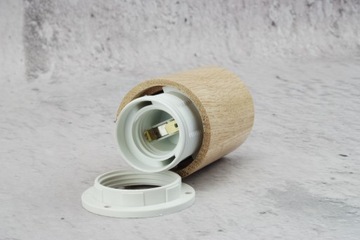 e27 дубовый деревянный держатель с защитой от пауков