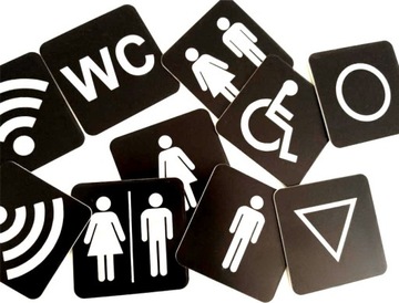 ТАРЕЛКА унитаз унитаз 6Х6 см пиктограмма 20 шт.