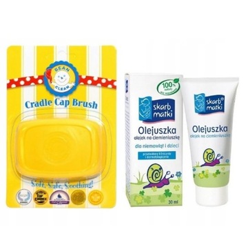 Skarb Matki Zestaw olejek na ciemieniuszkę Olejuszka 30ml + szczoteczka P1