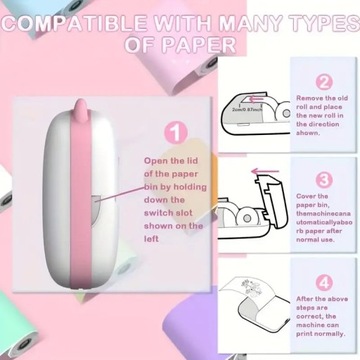 DRUKUŚ Термопринтер ДЛЯ ФОТО ЭТИКЕТОК