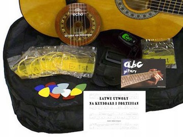 МЕГА ПАКЕТ ECHO 3/4 КЛАССИЧЕСКАЯ АКУСТИЧЕСКАЯ ГИТАРА