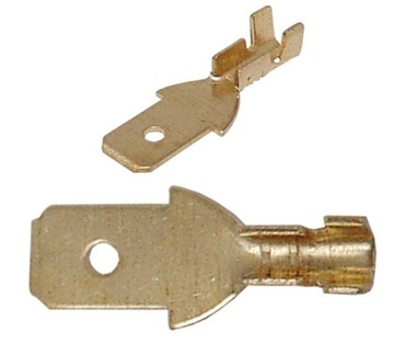 KONEKTOR MĘSKI 4.8mm /4.7mm NIEIZOLOWANY 10 SZTUK