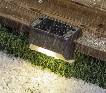 LAMPKA SOLARNE OGRODOWE SCHODOWE LED NA TARAS 8 SZT