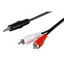 Przyłącze 2x Cinch wt - 3,5 Jack wt (0.5M)