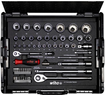 WIHA 44685 ZESTAW KLUCZ NASADOWYCH 1/4'' i 1/2''