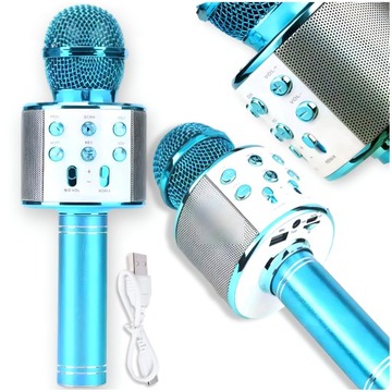 БЕСПРОВОДНОЙ МИКРОФОН КАРАОКЕ BLUETOOTH ДИНАМИК ПОДАРОК ​​НА ДЕНЬ ДЕТИ