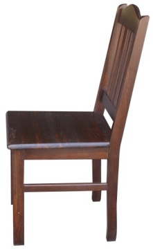 БОЛЬШОЙ КУХОННЫЙ СТУЛ ИЗ МАССИВА ДЕРЕВА, коричневый