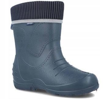 Kalosze pantofle dziecięce LekkieRaweks szare r.28/29