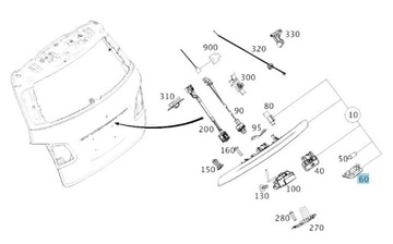 LAMPA TABULKY SPZ MERCEDES-BENZ A2468201566