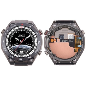 LCD + Touch Screen with Frame For Huawei Watch Ultimate Black