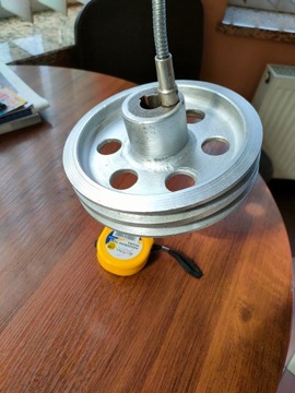 алюминиевый шкив с 2 ремнями