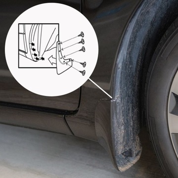 Брызговики Hyundai ix35 2010-2015 перед+зад 4 шт.