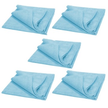 5x WaxPro NoLimit Blue Miękkie Mikrofibry Bez Obszycia Delikatne 40x40 cm