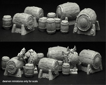 Scibor TEDR0018 Dwarven Wood Barrels [10szt] RESIN