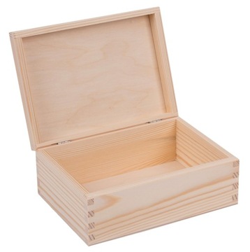 SZKATUŁKA PUDEŁKO drewniane 22x16cm PREZENT POJEMNIK ORGANIZER