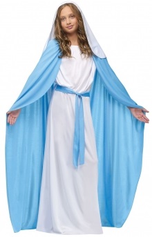 STRÓJ MARYJA 110/120 KOSTIUM MARYJI MARYI KOLĘDA MATKA BOSKA NA JASEŁKA BAL