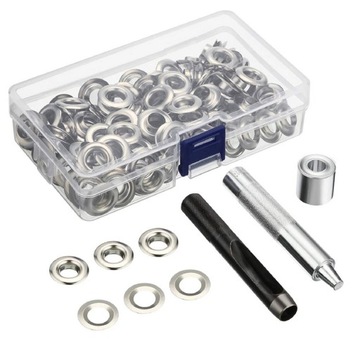 НАБОР ЛЮКСОВ, ДЫРОКОЛОВ, 10ММ, БРЕЗЕНТА, 100 ШТ.