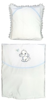 Постельное белье БЕЛОЕ, 4 шт., коляска, люлька для крещения, 100% хлопок.