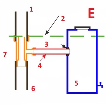 Łapacz wody deszczowej PVC fi 80/50 czarny
