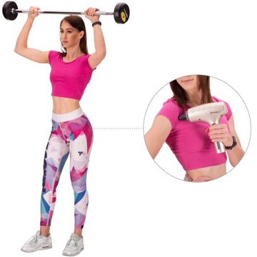 МАССАЖЕР МАССАЖНЫЙ ПИСТОЛЕТ HMS PDM3134I ЗОЛОТОЙ