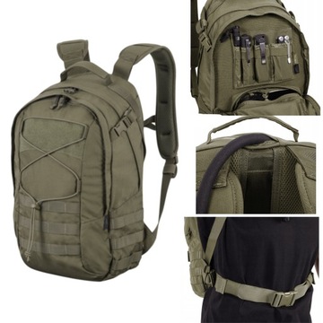 MODULARNY PLECAK HELIKON EDC MĘSKI DAMSKI TURYSTYCZNY ADAPTIVE GREEN 21L