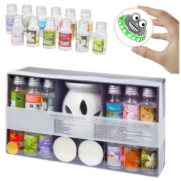 НАБОР АРОМАТИЧЕСКОГО КАМИНА ЭФИРНЫЕ МАСЛА СВЕЧИ АРОМАТЕРАПИЯ ПОДАРОК