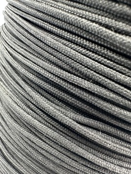 Sznurek poliestrowy 2,4 mm czarny GOSHA na metry