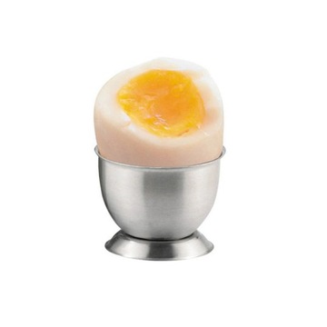 STALOWY KIELISZEK PODSTAWKA NA JAJKO JAJECZNIK