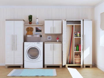 Dzielona szafa gospodarcza szchowek EXCELLENCE MULTI 182 x 65 x 45 cm