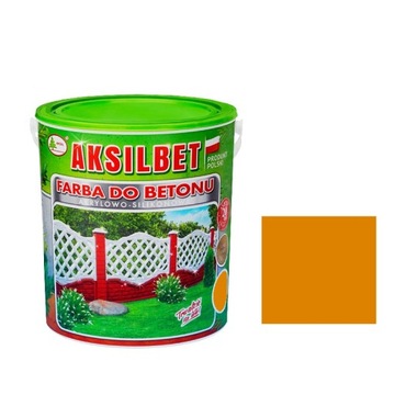 FARBA AKSILBET DO BETONU OGRODZEŃ 2,5 L ŻÓŁTY