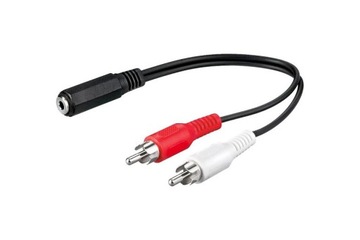 GOOBAY KABEL 2xWTYK RCA-GNI JACK 3,5mm 3PIN 1,4m