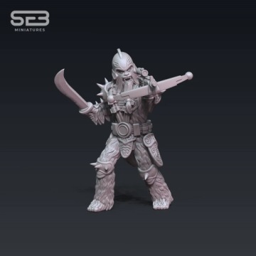 Old Chieftain model pasuje do gry StarWars Legion