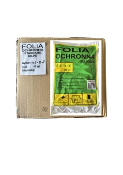 Folia Malarska Ochronna Lakiernicza Maskująca 4x5 (40SZT)