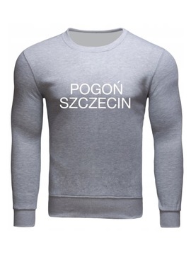 BLUZA BEZ KAPTURA POGOŃ SZCZECIN MĘSKA SZARA XXL