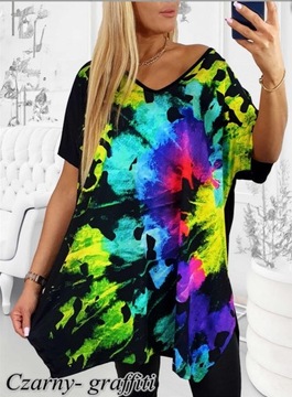 СВОБОДНАЯ ЖЕНСКАЯ ТУНИКА БЛУЗКА ПЛЮС РАЗМЕР V вырез горловины XL/XXL разные модели микс 700