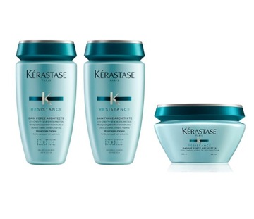 Kerastase Force Architecte szampon 2x 250 ml + maska 200 ml mocna odbudowa