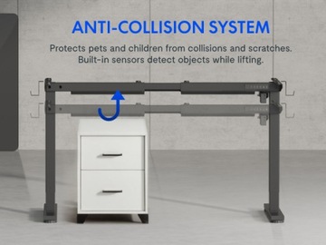 Flexispot Electric Stadth Stands Рама рама рамы с регулировкой высоты, черный