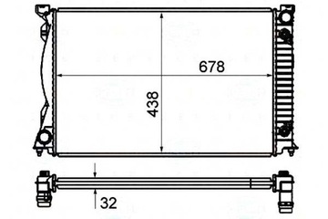 CHŁODNICA SILNIKA BEHR HELLA 4F0121251F 4F0121251A