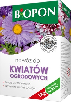 Biopon DO KWIATÓW OGRODOWYCH 1kg nawóz